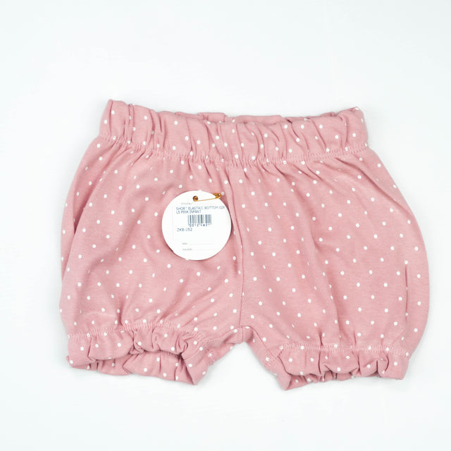 SHORT ELASTAIC BOTTOM GIRLS PINK INFANT