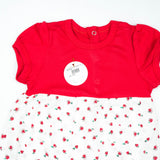 JUMPSUIT CONTRAS BOTTOM RED INFANT