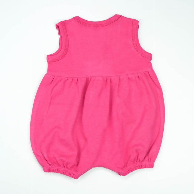 JUMPSUIT FRILL SHOULDER ORANGE INFANT