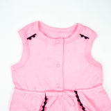 JUMPSUIT PINK WITH LACE INFANT