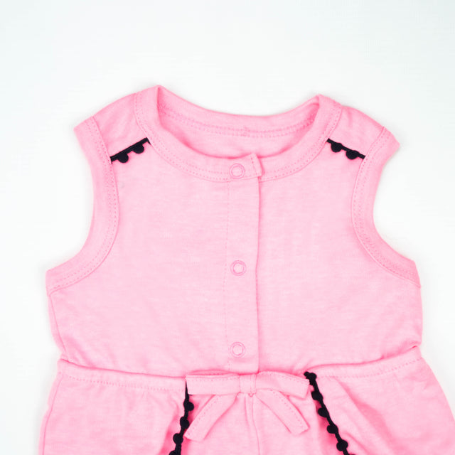 JUMPSUIT PINK WITH LACE INFANT