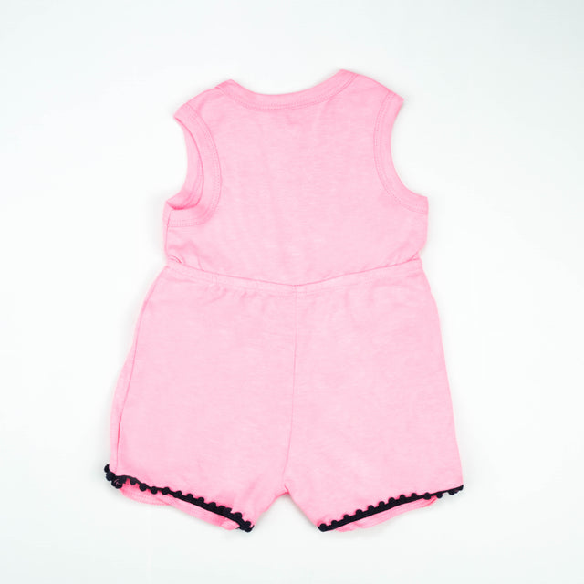 JUMPSUIT PINK WITH LACE INFANT