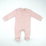 ROMPER PINK & GREY STRIP INFANT