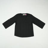 KURTI ROUND COLLAR BOYS BLACK TODDLER