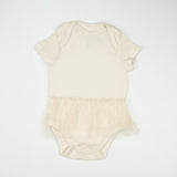 BODYSUIT WITH FRILL OFF WHITE INFANT