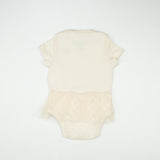 BODYSUIT WITH FRILL OFF WHITE INFANT