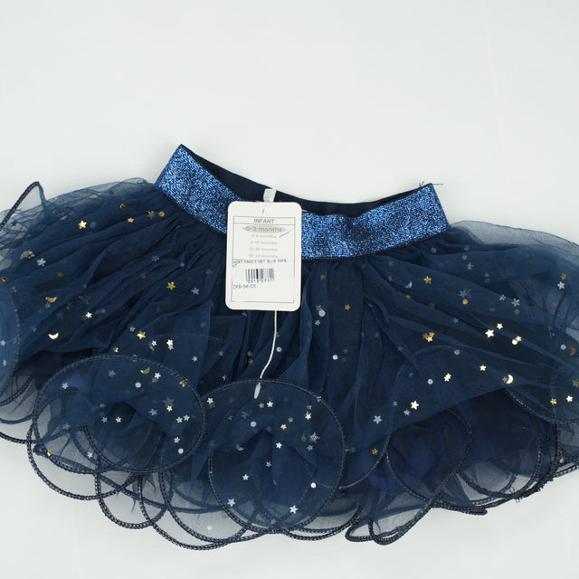 SKIRT FANCY NET BLUE INFANT