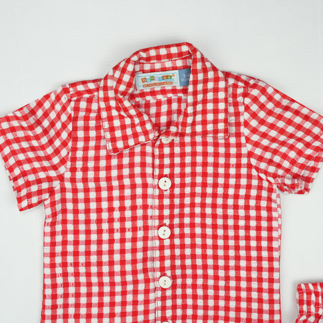 SUIT 3 PC BOYS RED