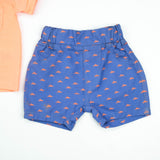 SUIT 2 PC ORANGE SHARK INFANT