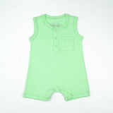 BODYSUIT SLEEVELESS POCKET GREEN INFANT