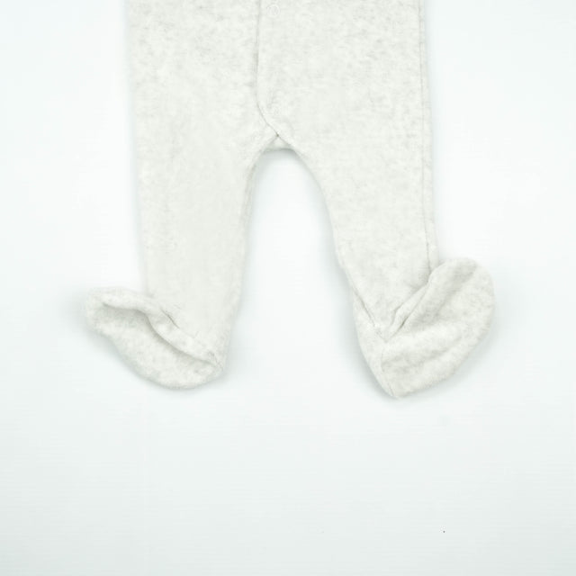 ROMPER TERRY LT GREY INFANT