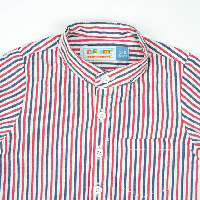 SHIRT FRONT POCKET BOYS RED STRIP INFANT