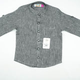 SHIRT FRONT POCKET BOYS BLACK CHECK TOODLER