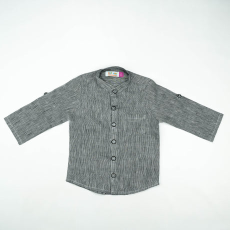 SHIRT FRONT POCKET BOYS BLACK CHECK TOODLER