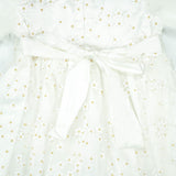FROCK PLATE SLEEVES WHITE INFANT
