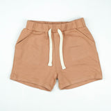 SHORTS DRAW STRING LT BROWN