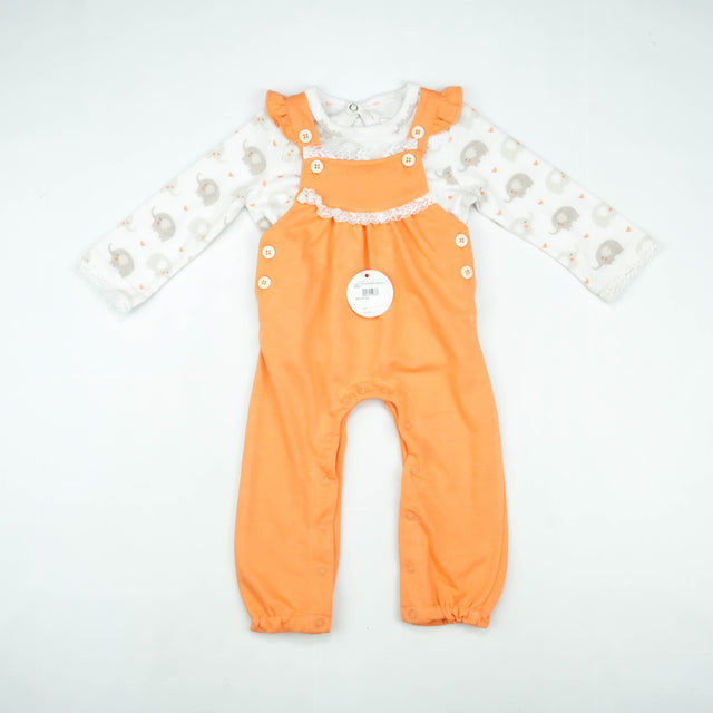 SUIT 2 PC ROMPER ORANGE INFANT