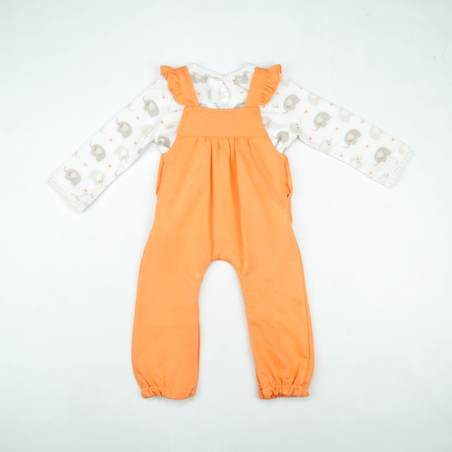 SUIT 2 PC ROMPER ORANGE INFANT