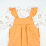 SUIT 2 PC ROMPER ORANGE INFANT