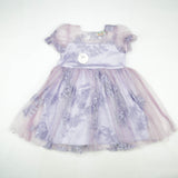 FROCK WITH NET SLEEVES LILAC TODDLER