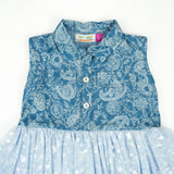 FROCK DENIM WITH BLUE NET TODDLER