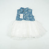 FROCK DENIM WITH WHITE NET INFANT