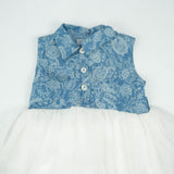 FROCK DENIM WITH WHITE NET INFANT