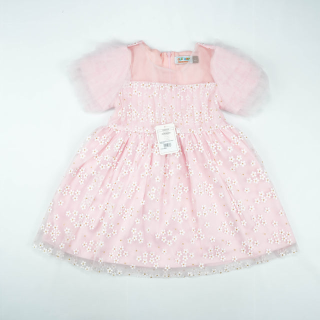 FROCK PLATE SLEEVES PINK TODDLER