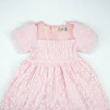 FROCK PLATE SLEEVES PINK TODDLER