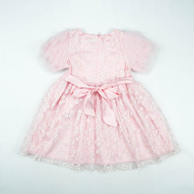 FROCK PLATE SLEEVES PINK TODDLER