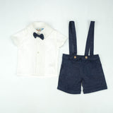 SUIT 2PC GALLACE BELT BLUE INFANT