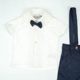 SUIT 2PC GALLACE BELT BLUE INFANT