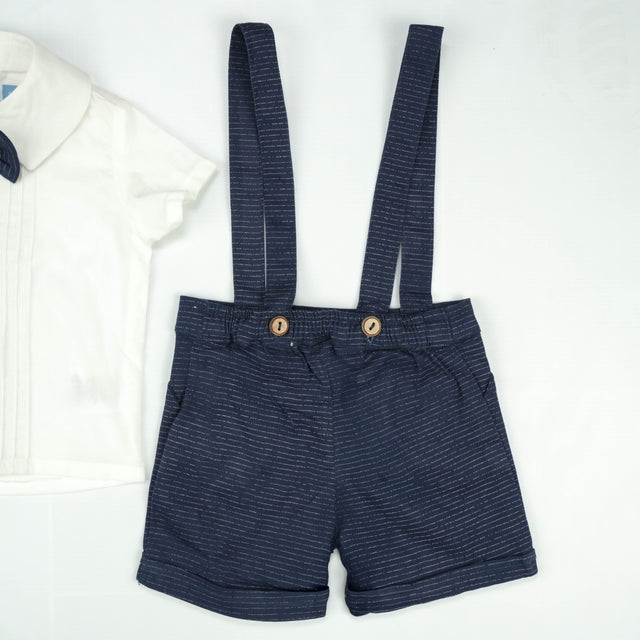 SUIT 2PC GALLACE BELT BLUE INFANT