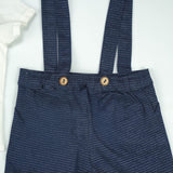 SUIT 2PC GALLACE BELT BLUE INFANT