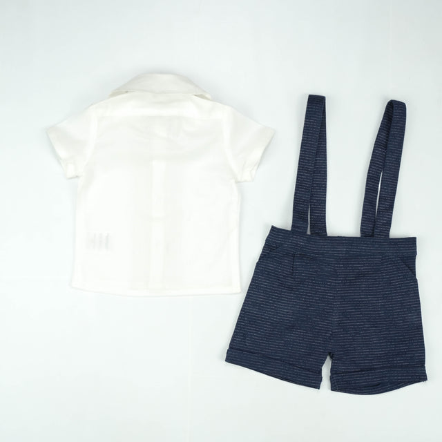 SUIT 2PC GALLACE BELT BLUE INFANT