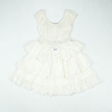 FROCK ELASTIC WASTE WHITE INFANT