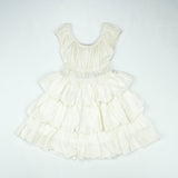 FROCK ELASTIC WASTE WHITE INFANT