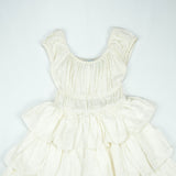 FROCK ELASTIC WASTE WHITE INFANT