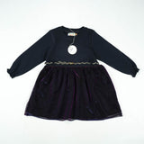 FROCK NET LONG SLEEVES BLACK TODDLER