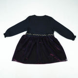 FROCK NET LONG SLEEVES BLACK TODDLER