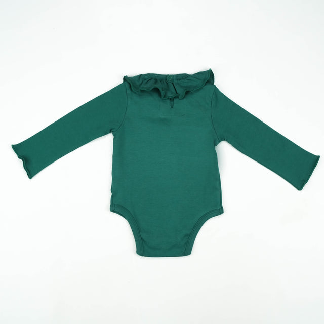 BOYDSUIT FRILL COLLAR GREEN INFANT