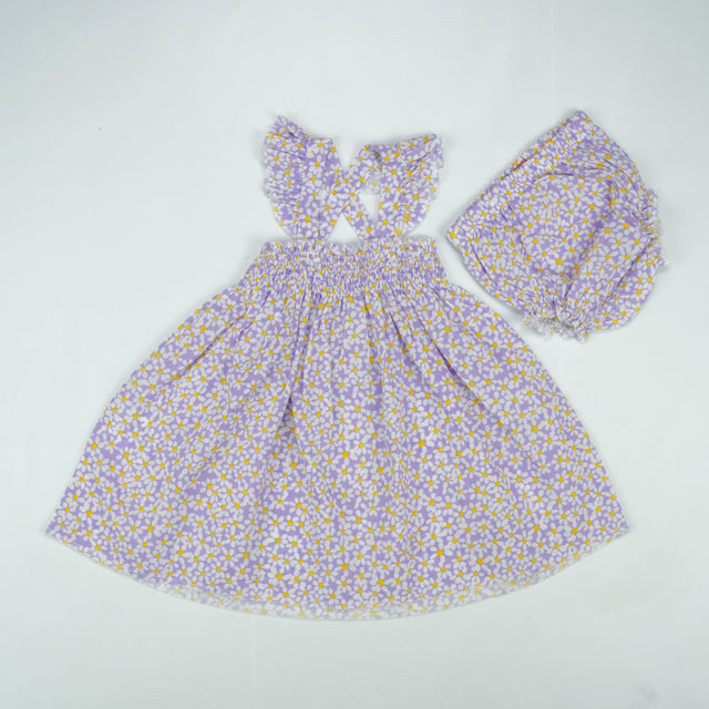 FROCK 2 PC SUIT LILAC INFANT