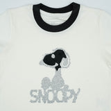 T SHIRT BLACK SNOOPY WHITE TODDLER