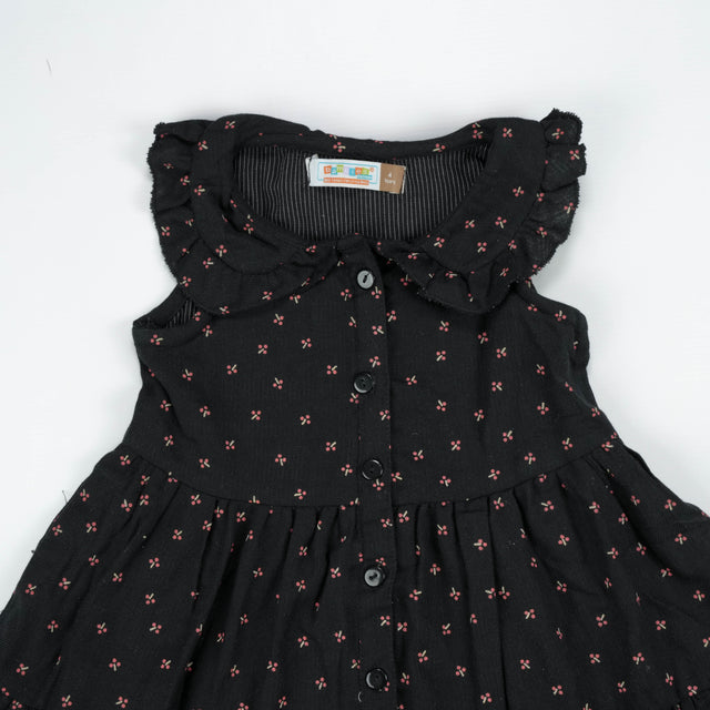 FROCK PETTER PAN COLLAR BLACK TODDLER