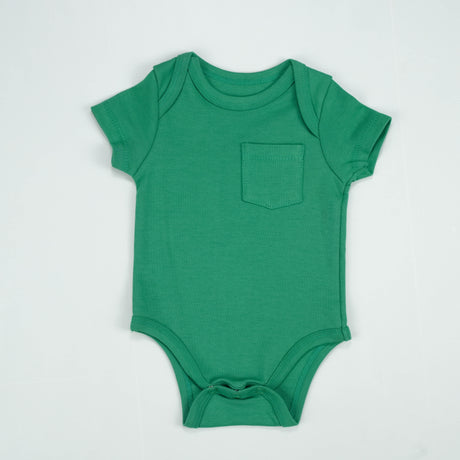 BODYSUIT FRONT POCKET DARK GREEN INFANT