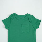 BODYSUIT FRONT POCKET DARK GREEN INFANT