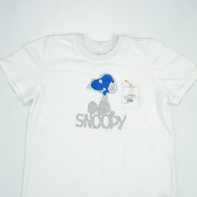 T SHIRT BLACK SNOOPY OFF WHITE TODDLER