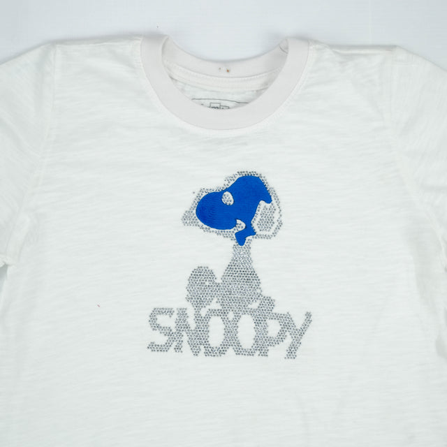 T SHIRT BLACK SNOOPY OFF WHITE TODDLER