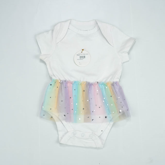 BODYSUIT WITH FRILL WHITE INFANT