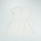 FROCK FRONT BUTTON YELLOW HEART INFANT